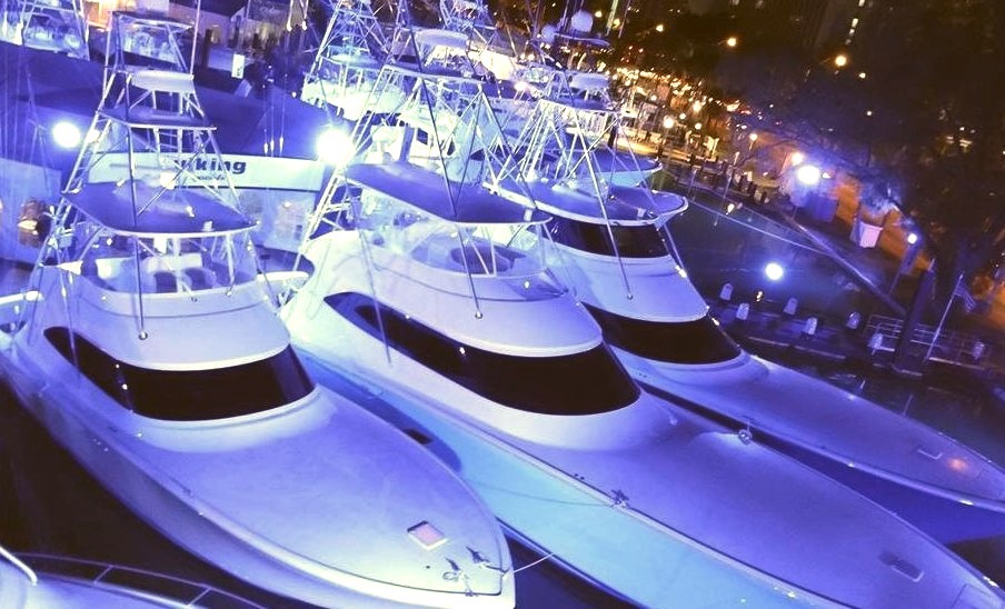 Yachts Lined up